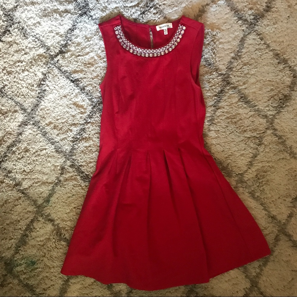 Red Fit and Flare Dress